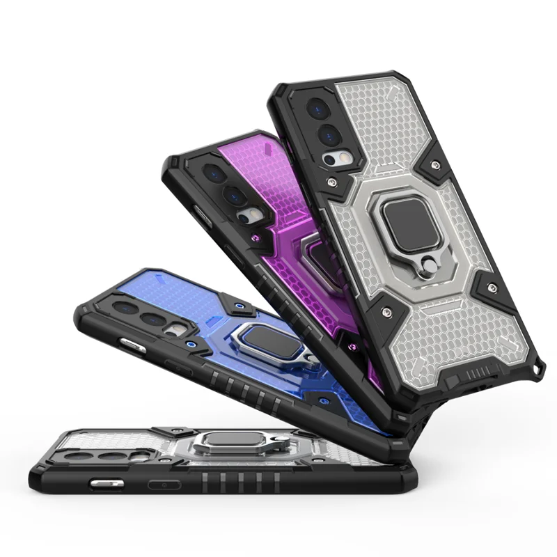 Противоударный армированный чехол для Oneplus Nord 2 N200 5G 9R Space стойка капсул Магнитный