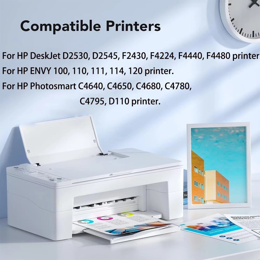 Фото Восстановленный чернильный картридж для HP 60 60XL HP60 D110 D2680 D1660 D2500 D2600 D2530 D2545 D5560 F2400 F4200 F4400 F2430 F4224 №2