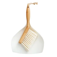 bamboo cleaning brush desktop office pet hair keyboard soft bristles combination household dustpan mini broom shovel set small