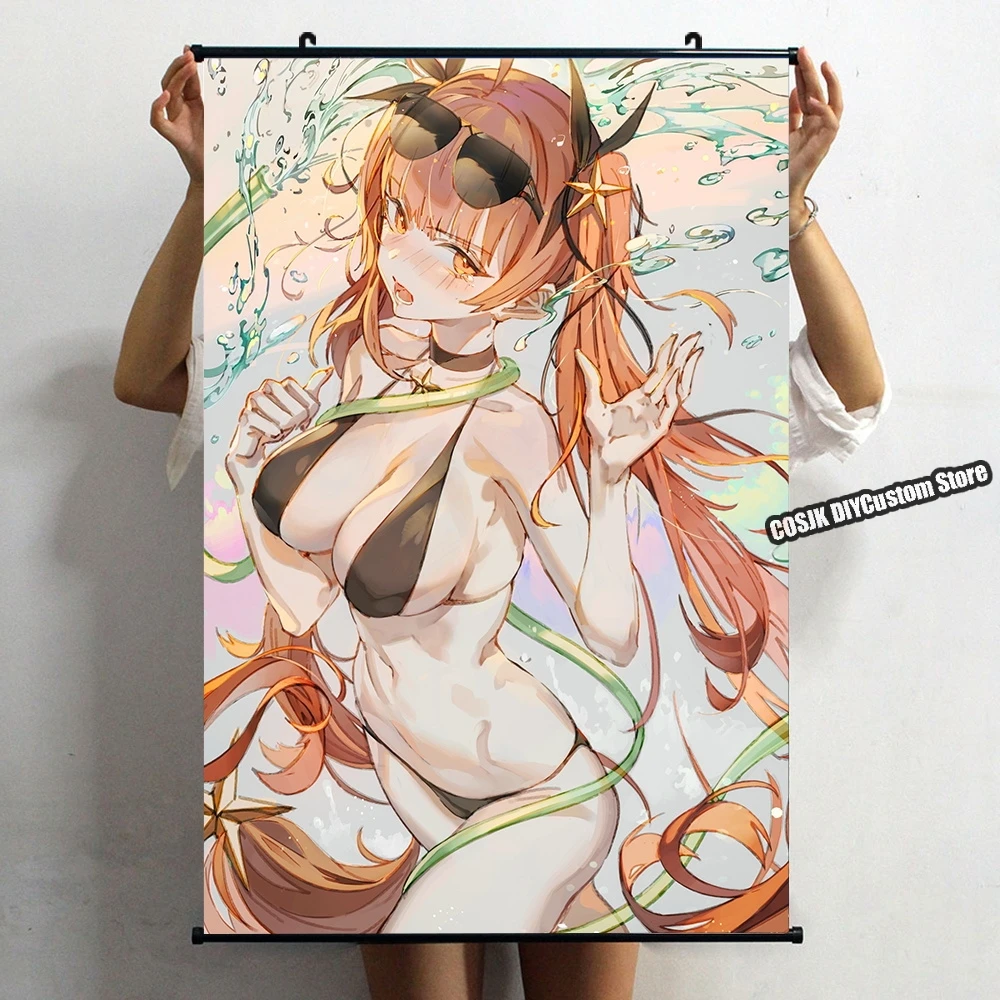 

Новый постер для косплея по мотивам аниме «Азур Лейн» из Гонолулу, настенный свиток для домашнего декора, HD картина, Настенная коллекция, ху...