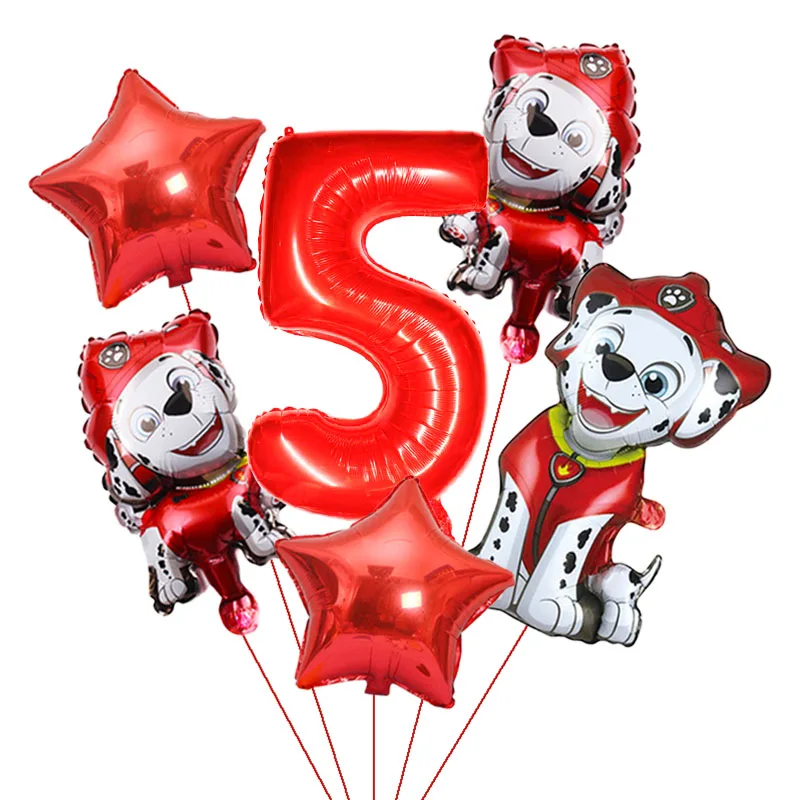 Воздушные шары из фольги Щенячий патруль 6 шт. |