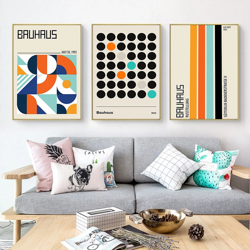 

Bauhaus Abstract Lines Geometric Japan Nordic Modern Wall Art Canvas Painting Posters And Prints Pictures For Living Room Decor