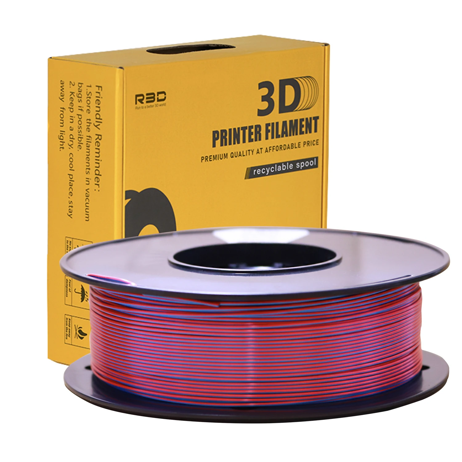 Createbot two-tone1kg нить PLA двухцветная 1 75 мм кг ± 0 02 рулон наполнителя поставляется в