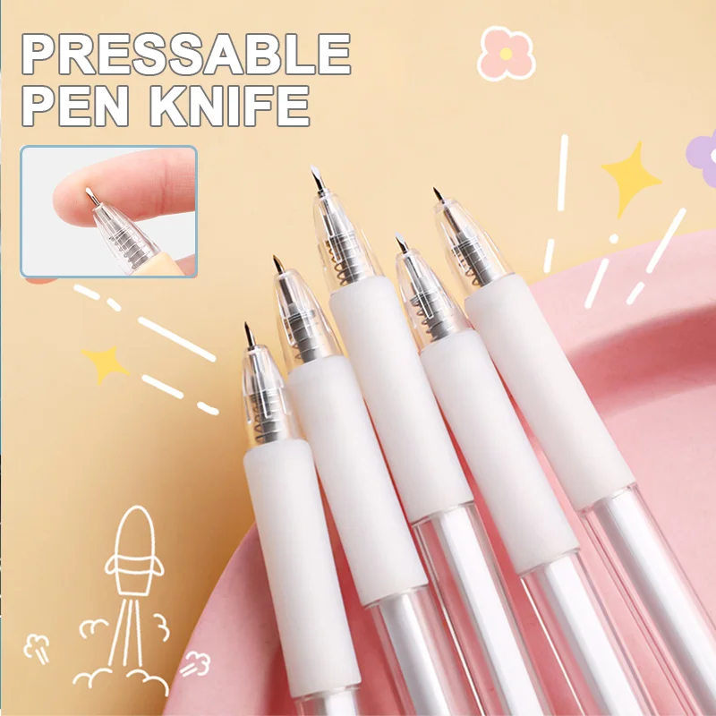 

Art Utility Knife Pen Knife Stickers Scrapbooking Cutting Tool Express Box Knife Portable Knife Carving DIY Craft Supplies