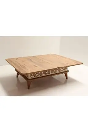 

Modern lux Smart Openable Coffee table 3 Stage Drawers Pedestal coffe table