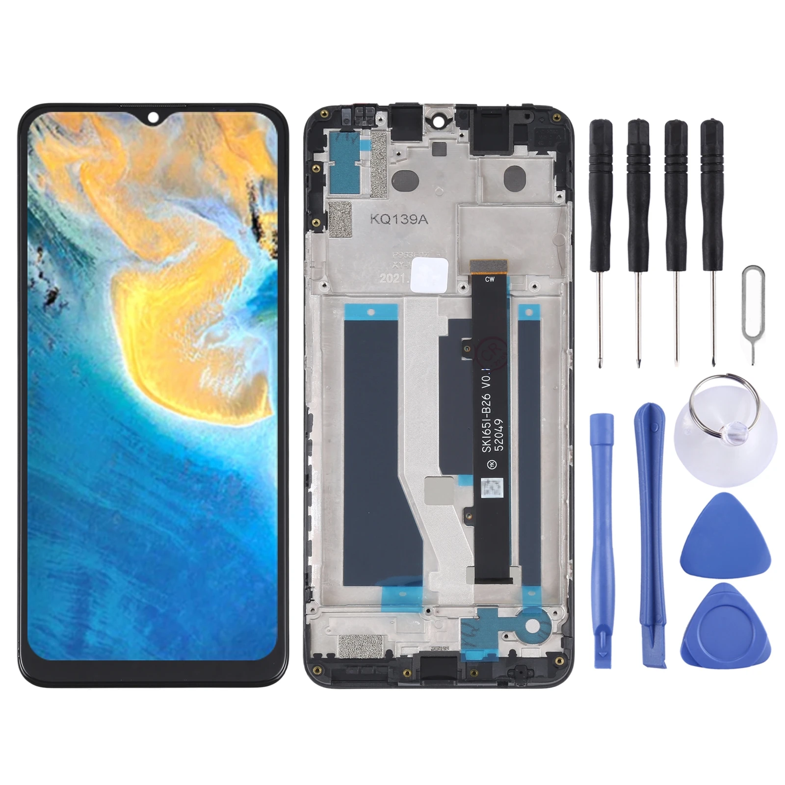 OEM ЖК-экран для ZTE Blade A71 A7030 2021 дигитайзер Полный комплект с рамкой