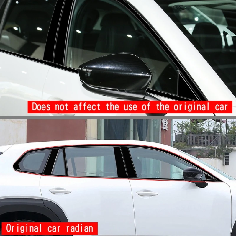 Для Mazda CX-50 CX 50 2023 2024 ABS черный стиль Автомобильная дверь окно центр B C колонна