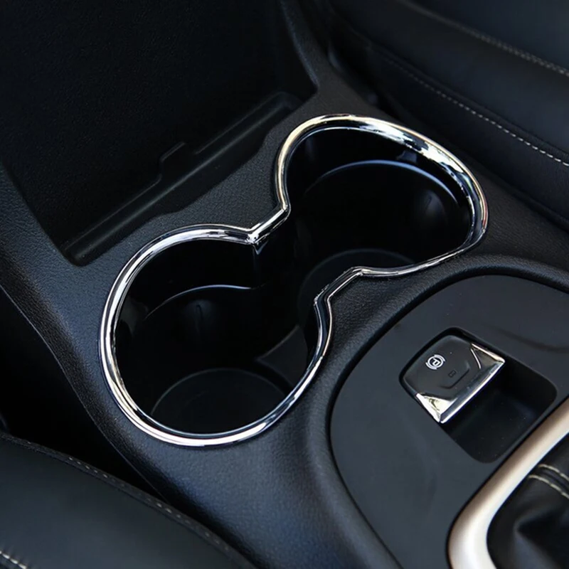 

ABS Chrome для Jeep Cherokee KL 2014 2015 2016 2017 2018, передняя рамка чашки для воды автомобиля, панель, накладка