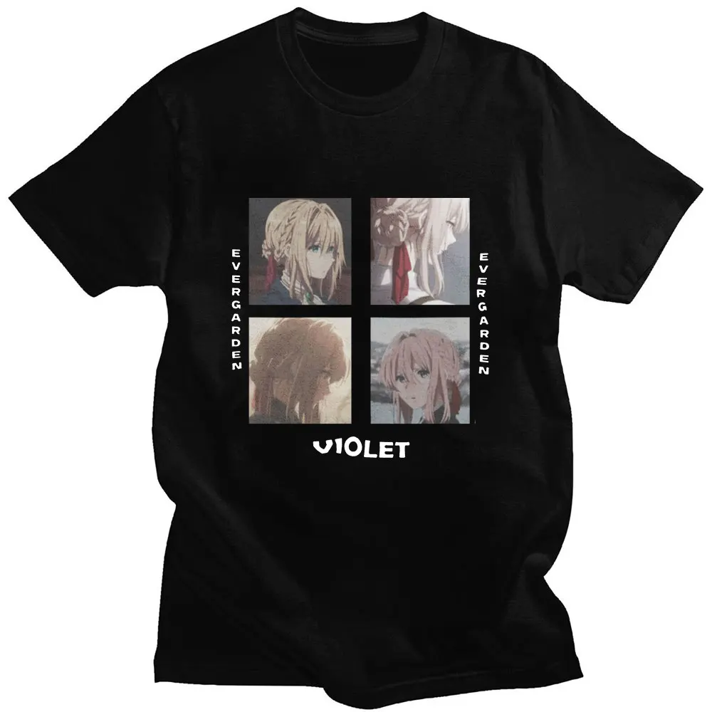 

Anime Violet Evergarden Classic Harajuku Fashion Hot Sale Comic Print Summer Short Sleeve Casual Loose Sports Woman T-Shirt
