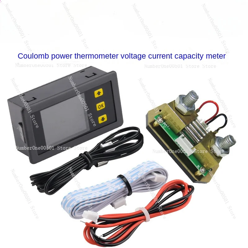 Цветной экран измеритель напряжения и мощности многофункциональный кулонометр
