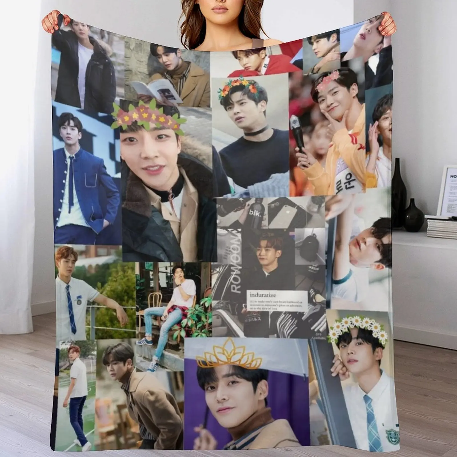 Красивое покрывало Rowoon с коллажем роскошные модные диваны одеяла для младенцев