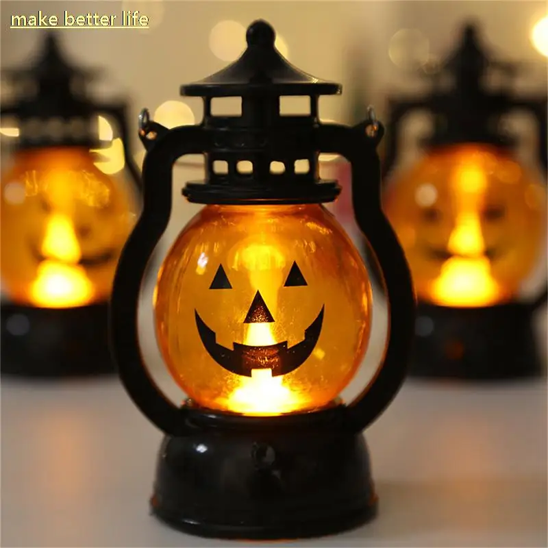 Декоративная электронная светодиодсветодиодный Свеча на Хэллоуин портативная