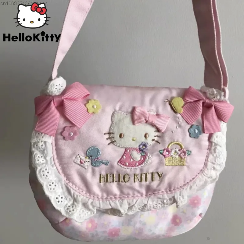 

Sanrio Hello Kitty New Cute Pink Bag Y 2k Kawaii Anime Tote Shoulder Bag Armpit Women Purse Bag Small Girl Female Makeup Bag Y2k