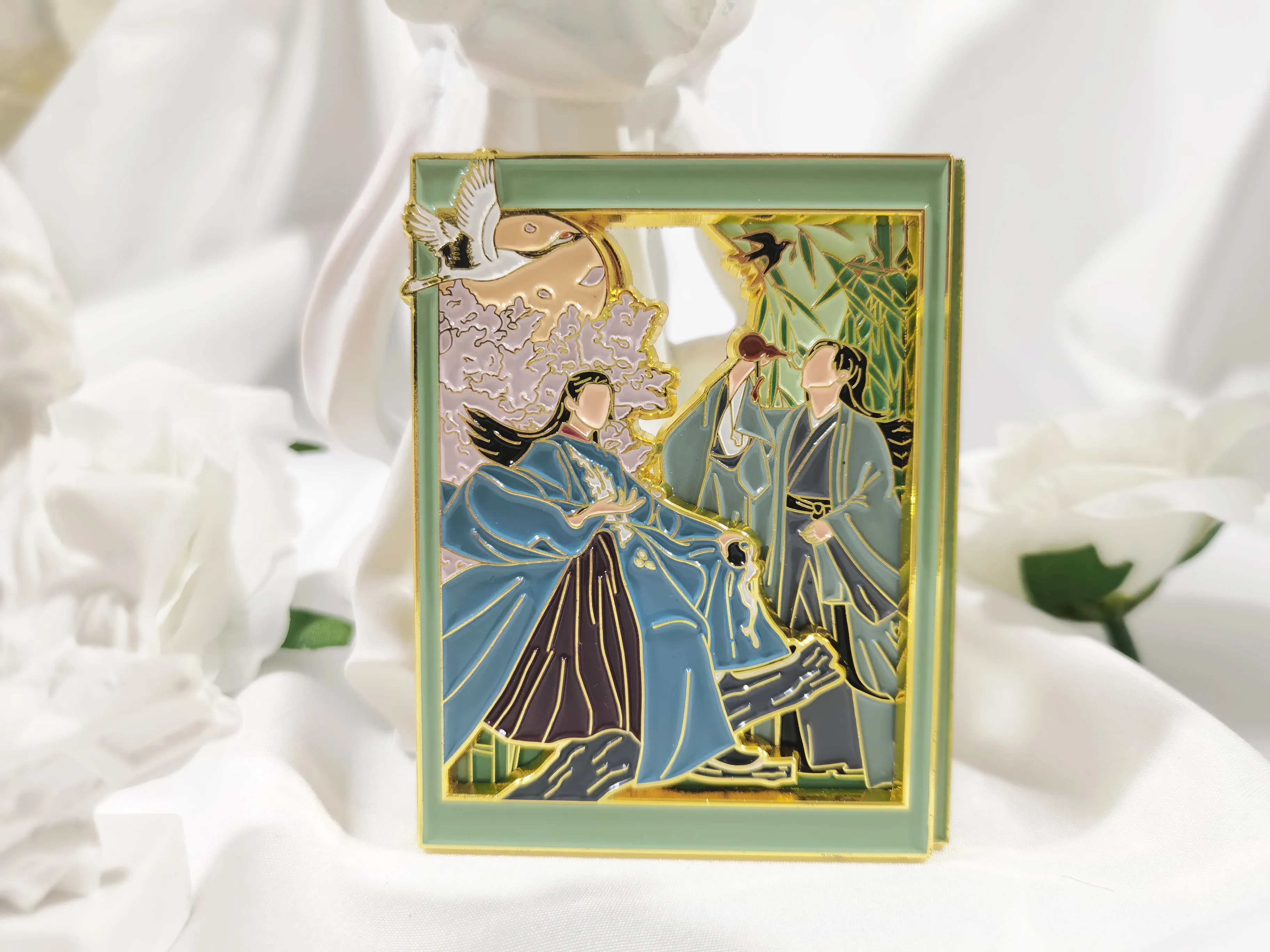 Доступно слово чести He Ling Wen Kexing Zhou Zishu Gong Jun Zhang Zhehan CP Металлический значок Брошь