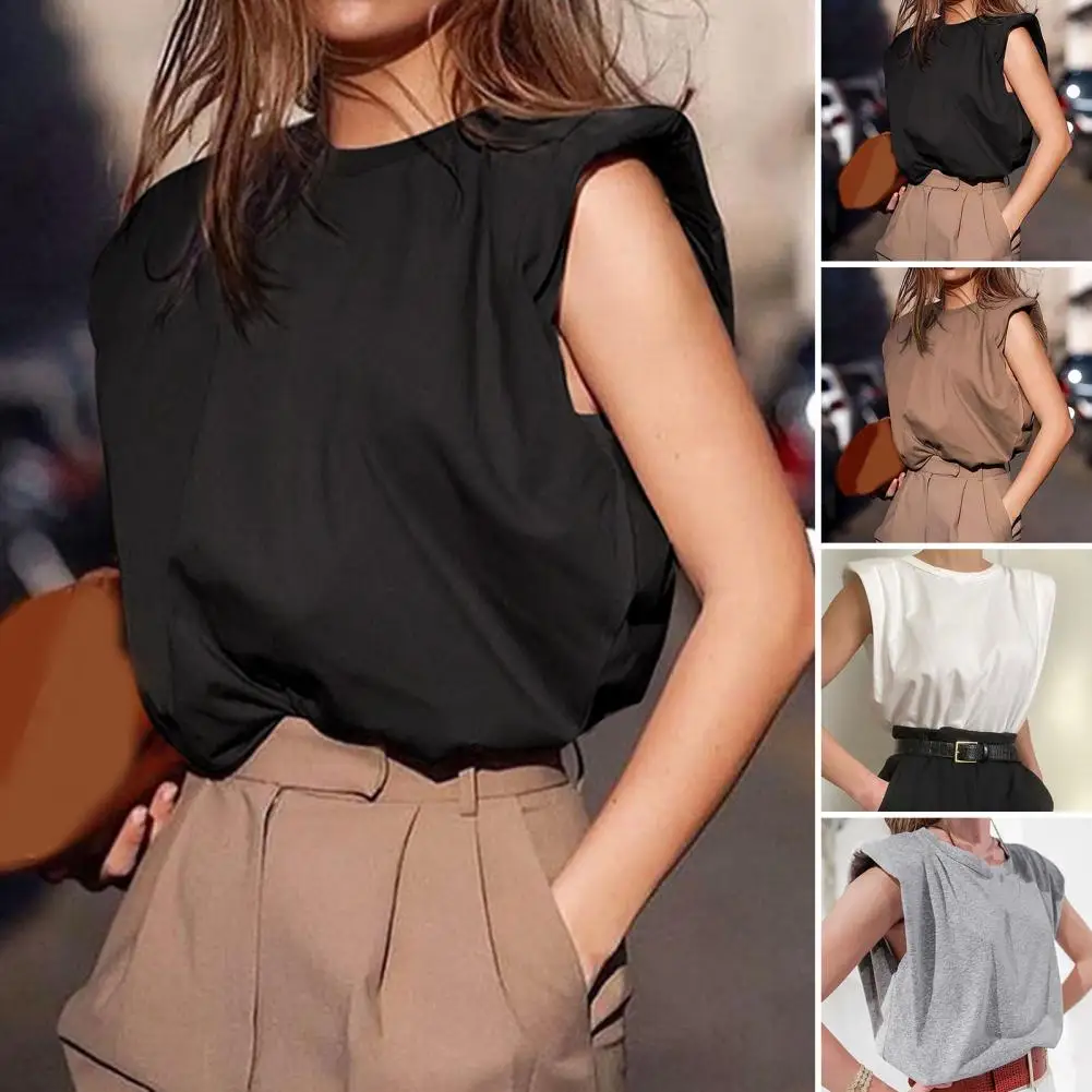 

Khaki Women's Elegant Blouse Office Tunic Blouse Basic Tops White Summer Blouses for Women 2023