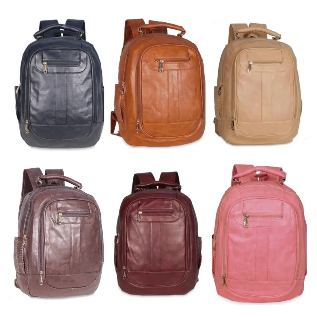 Mochila Bolsa Feminina GRANDE Escolar Trabalho Viagem Couro Sintéticos enviar cor aleatória