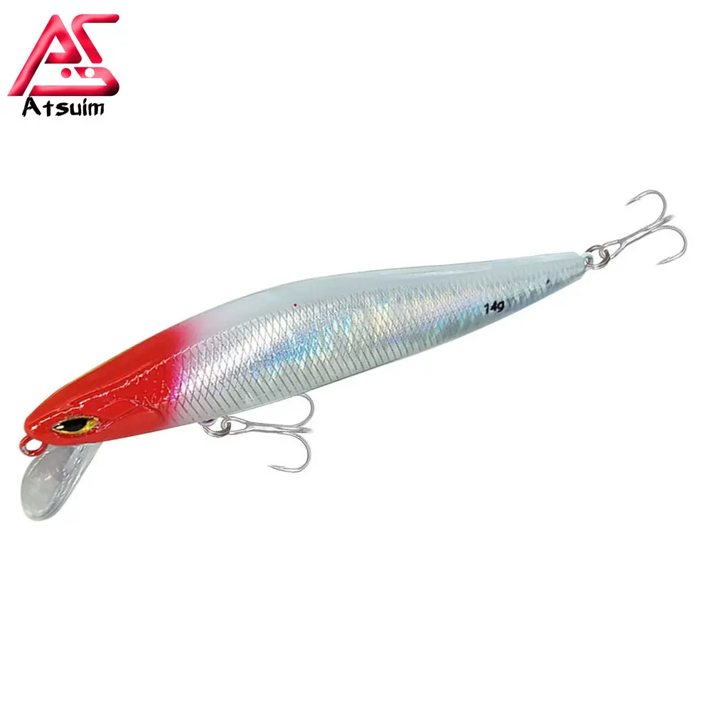 

AS Pesca Sinking Minnow Wobbler 5g7g10g14g Fishing Lure Topwater 3D Eye Treble Hooks Hard Crankbait Floating Tackle Swim Bait