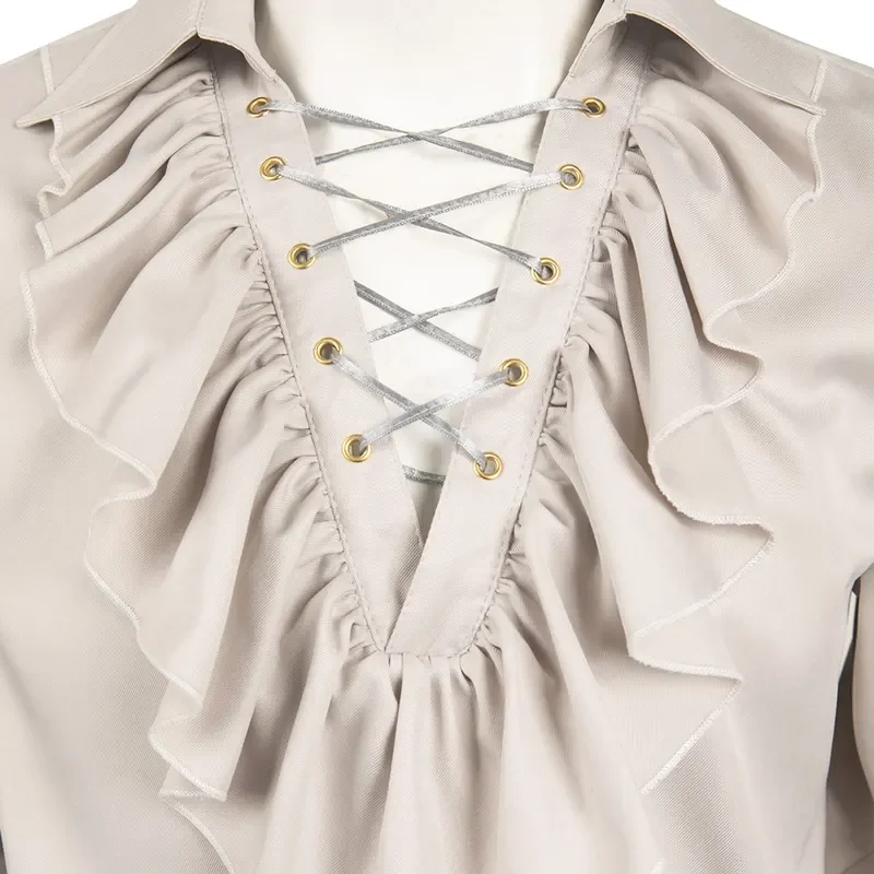 Astarion Косплей фантазия средневековая рубашка костюмы Аниме игры Бальдер ворота