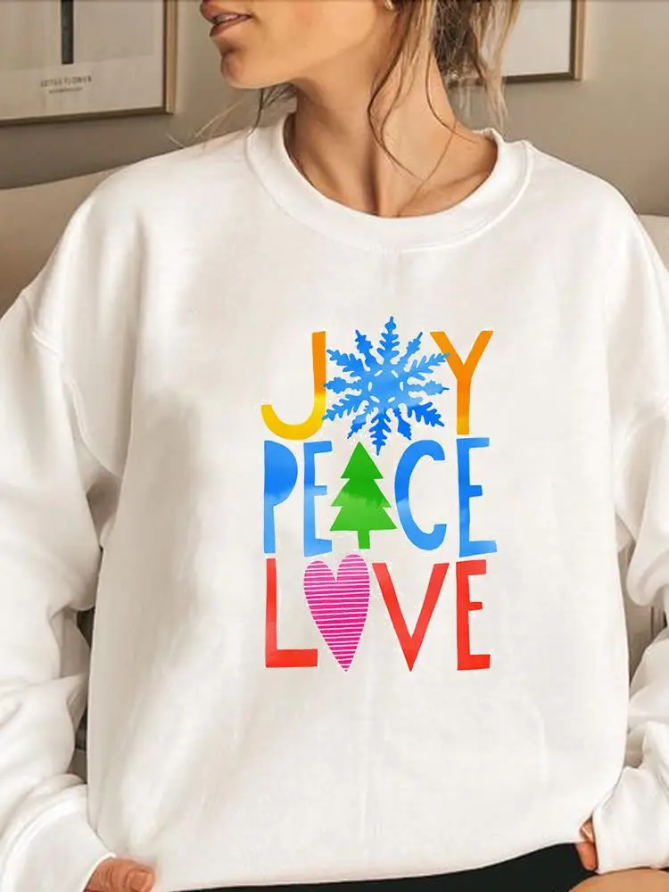 

Snowflake Winter Letter 90s Print Fashion Graphic Sweatshirts Merry Christmas Women Clothing Lady Woman Hoodies Female Pullovers