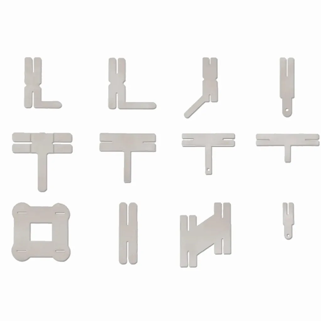 50 шт. никелированные пластины стальные листы многоугольная батарея для литиевых