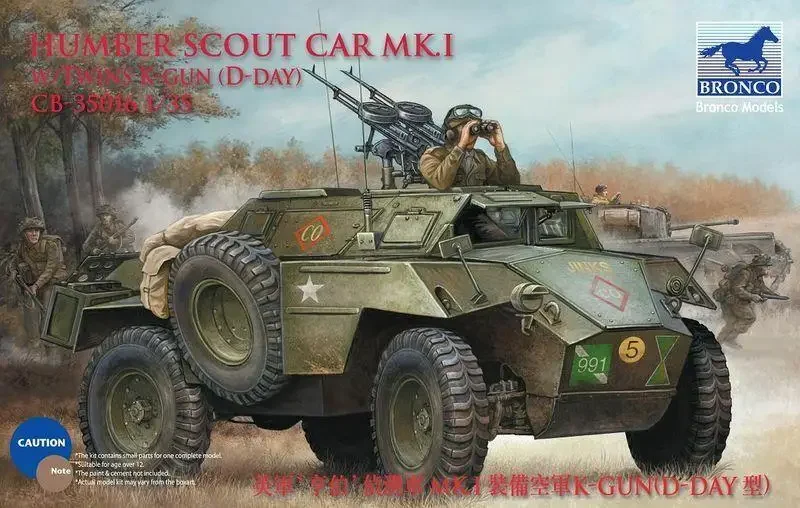Комплект модели Bronco 1/35 CB35016 Humber Scout Car MK.I