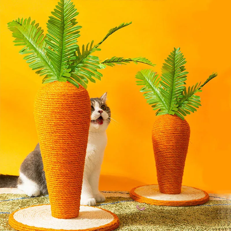 

Cat Scratcher Cat Tree Tower Scratching Cat Tree Cute Carrot Cat Climbing Post Funny Cat Grinding Claw Post Pet Supplies