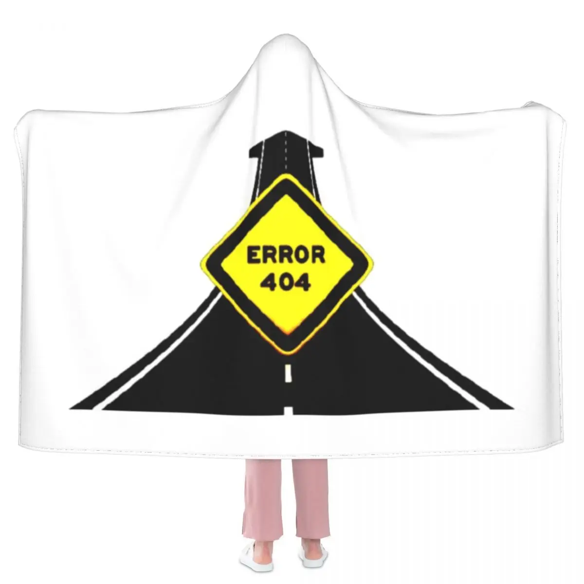 

Error 404 Quotes Blanket street error wrong sign Travel Soft Hoodie Blanket Cheap Big Fleece Bedspread