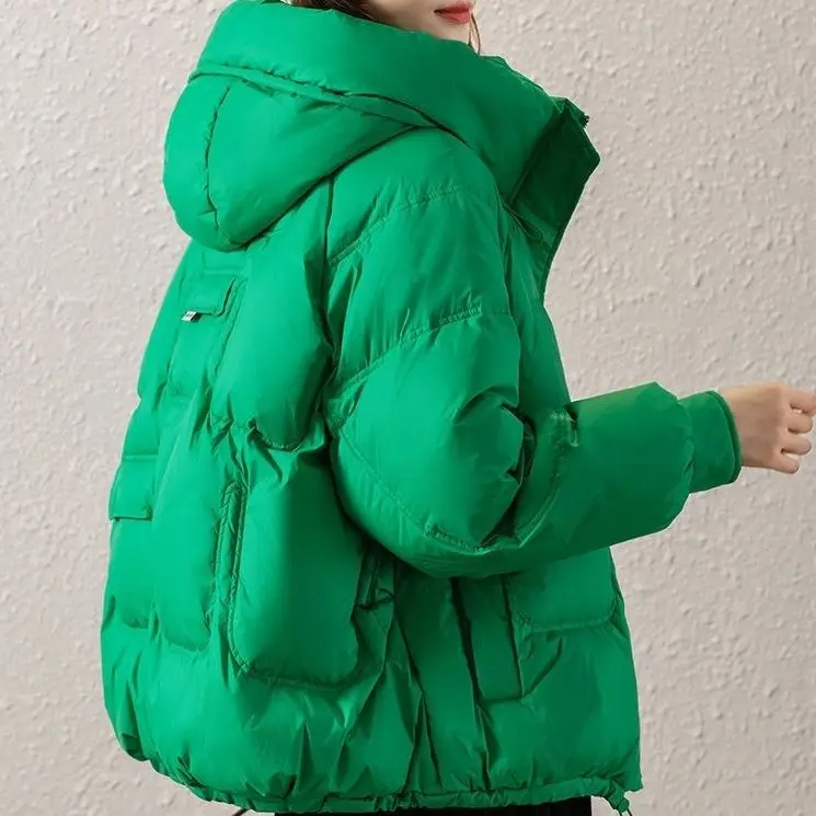 

2022 New Winter Fashion Women Jacket Coats Parkas Female Cotton Padded Hooded Overcoat Thick Warm Jackets Casual Coat B75