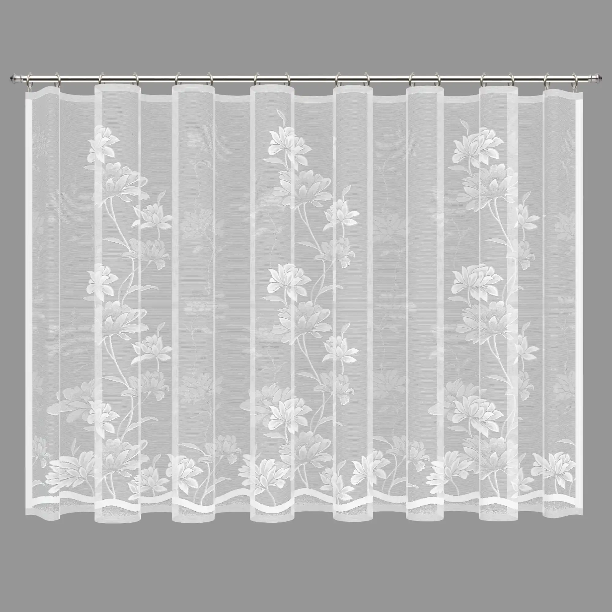 Тюль для кухни &quotЛианы&quot 200x165 см цвет белый |