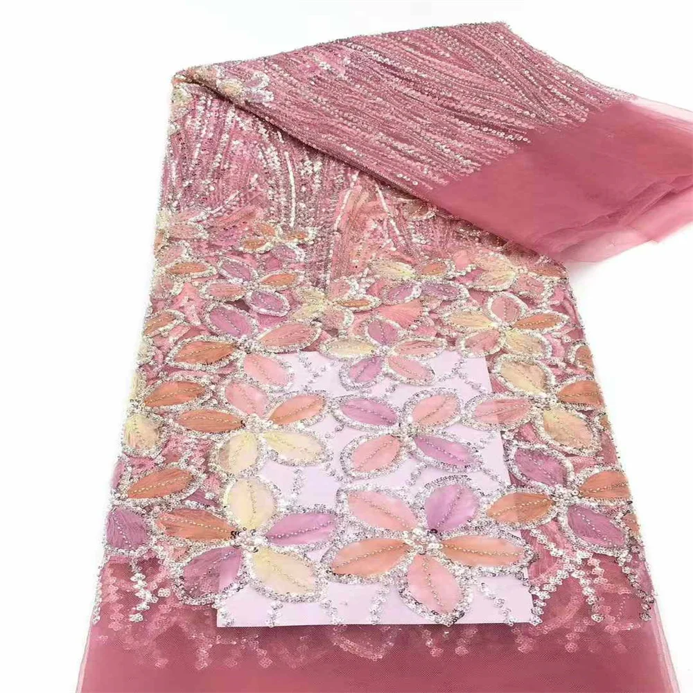 Французская сетчатая кружевная ткань 2024 высокое качество африканская