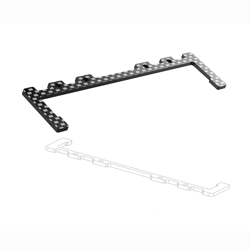 

1:10 RC Car Baseplate Shock Proof Bracket Carbon Fiber Upgrade Kit Flexible Lightweight Drifting Battery Rack For 3RACING D5S