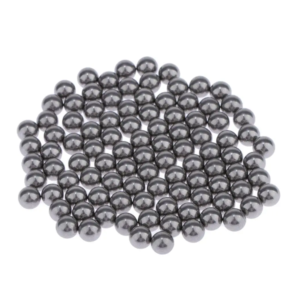 

100pcs Stainless Steel Paint Mixing Agitator Balls 5mm Anti-corrosion Dark Gray