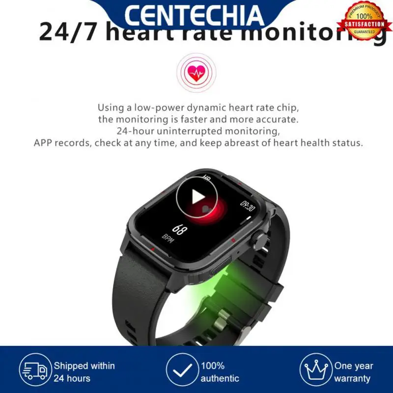 

1/2/3PCS C60 Smartwatch 1.9 inch Full Screen Calling Heart Rate Sleep Monitor 100 Sport Models Smart Watch For Men