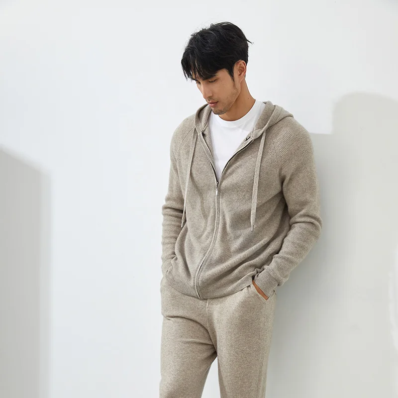 2023 роскошный мужской легкий кашемировый свитер Зимний новый модный Повседневный