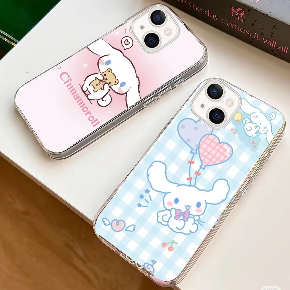 Прозрачный силиконовый чехол WBA-33 Sanrio-Cinnamoroll для LG K9 10 11 12 22 30 40 41 50 51 61 62 Plus Prime Max