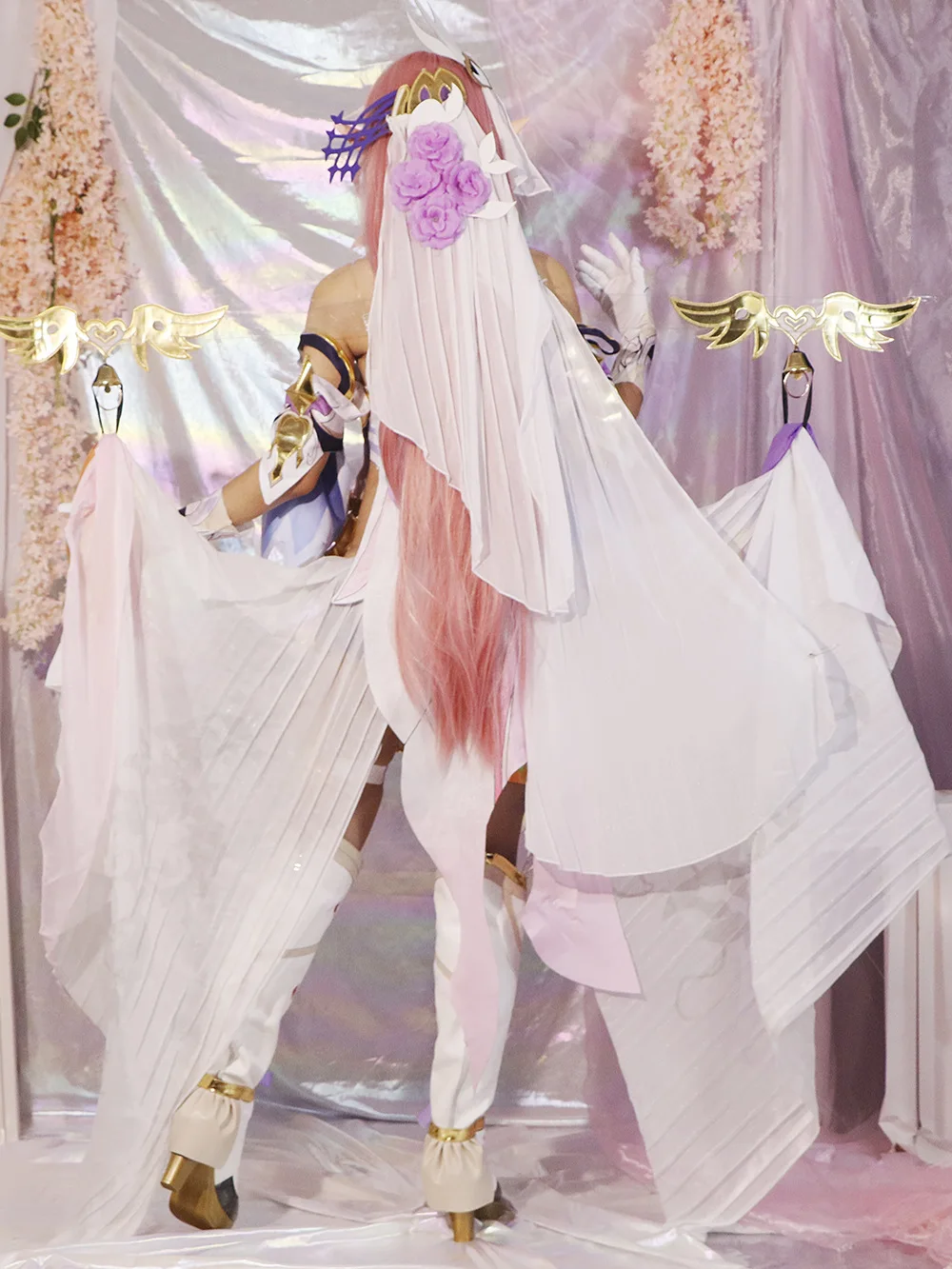 Костюм для косплея Honkai Impact 3: Elysia парик-комбинезон эго-элисии костюмы на Хэллоуин