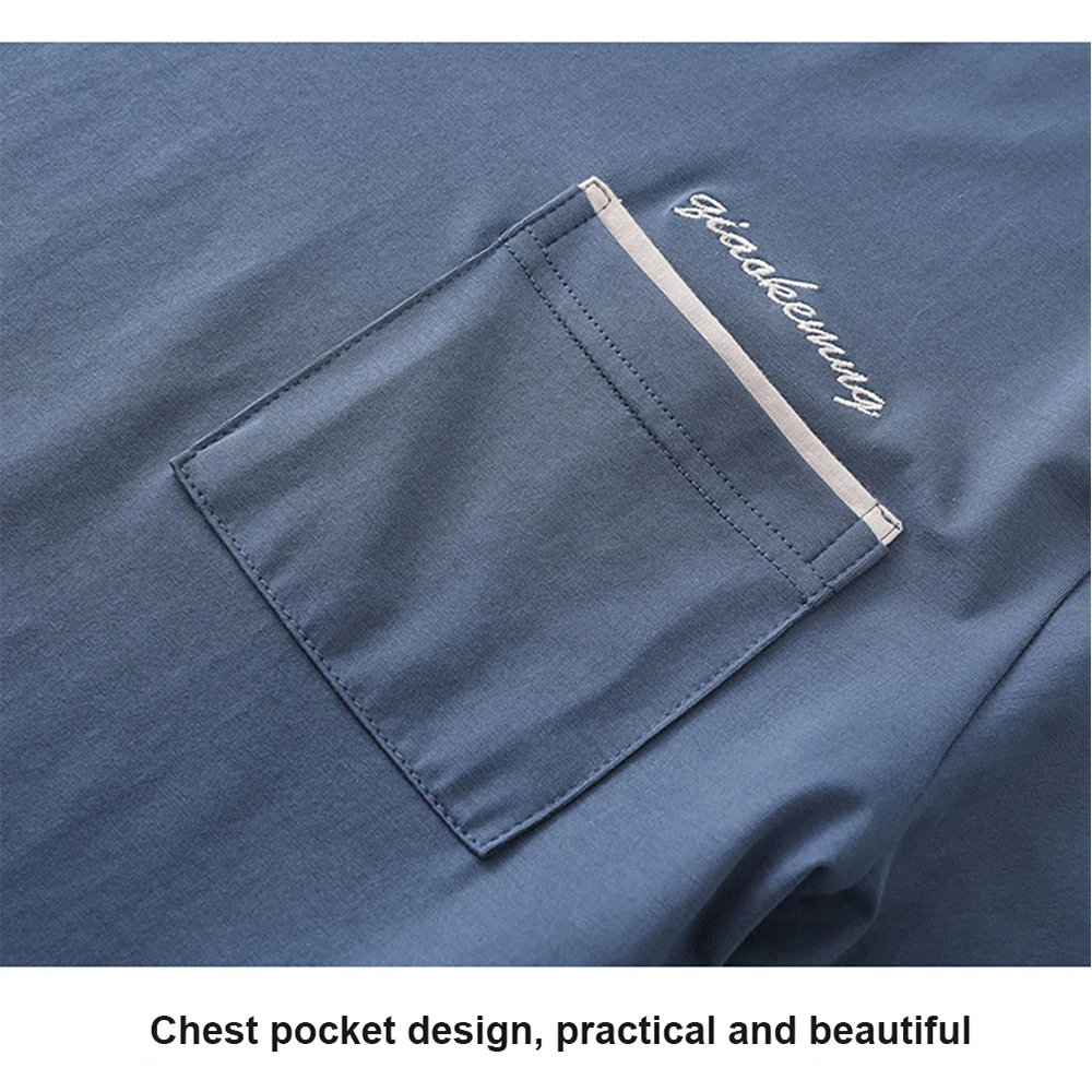 3pcs 4XL Big Size Pajamas For Men Simple Casual Short Sleeve Sleepwear Top + Elastic Shorts+ Men Pajama Pants Soft Modal Pijama