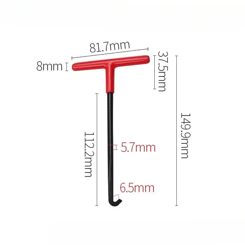 

Пружинный крюк выхлопной трубы мотоцикла, Т-образный ручной съемник, инструмент для ремонта, универсальные аксессуары для двигателя