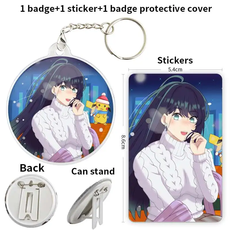 Kurokawa Akane аниме персонажи игры мягкая Кнопка значок брошь якорь периферийные