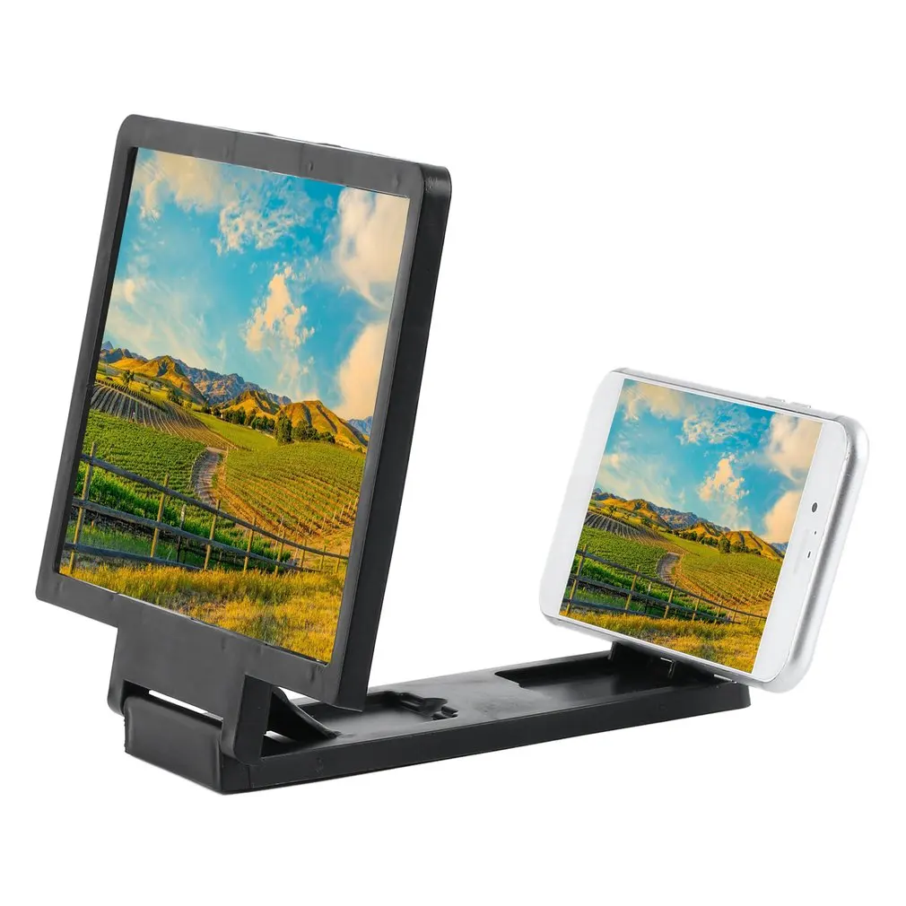 

Mobile Phone Screen Magnifier Eyes Protection Display 3D Video Screen Amplifier Folding Enlarged Expand Stand Holder