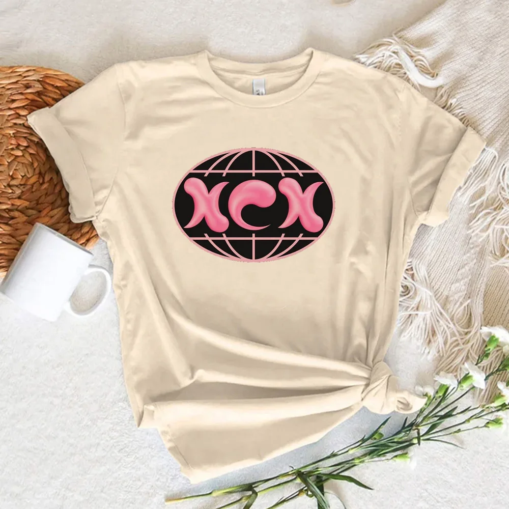 Футболка Charli Xcx женские дизайнерские футболки японского манга японская одежда
