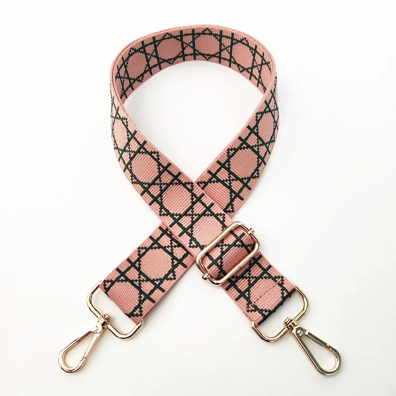 

3.8cm Wide Bag Strap Adjustable Bag Belt Shoulder Bag Strap Wide Belt Crossbody Strap Contrasting Colors Bag Part Accessory