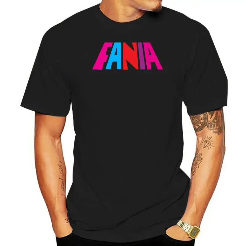 

New Fania Records Music Logo White T-Shirt short slevee