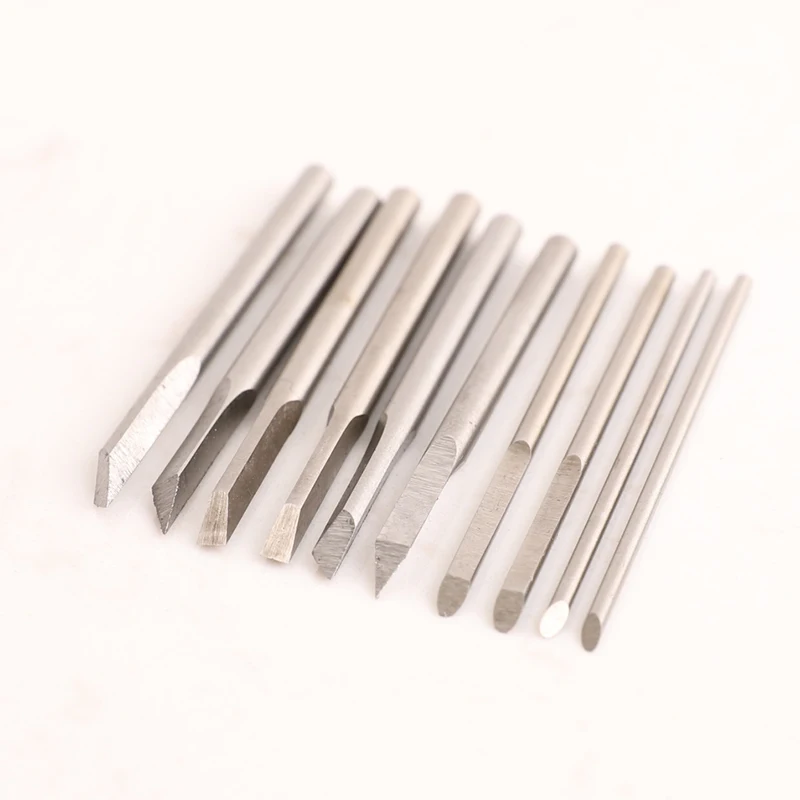 

RICHMETERS 10PCS Carving Knife Blade Wood Carving Chisel Tools Set Micro Head Handmade Olive DIY Hand Tools