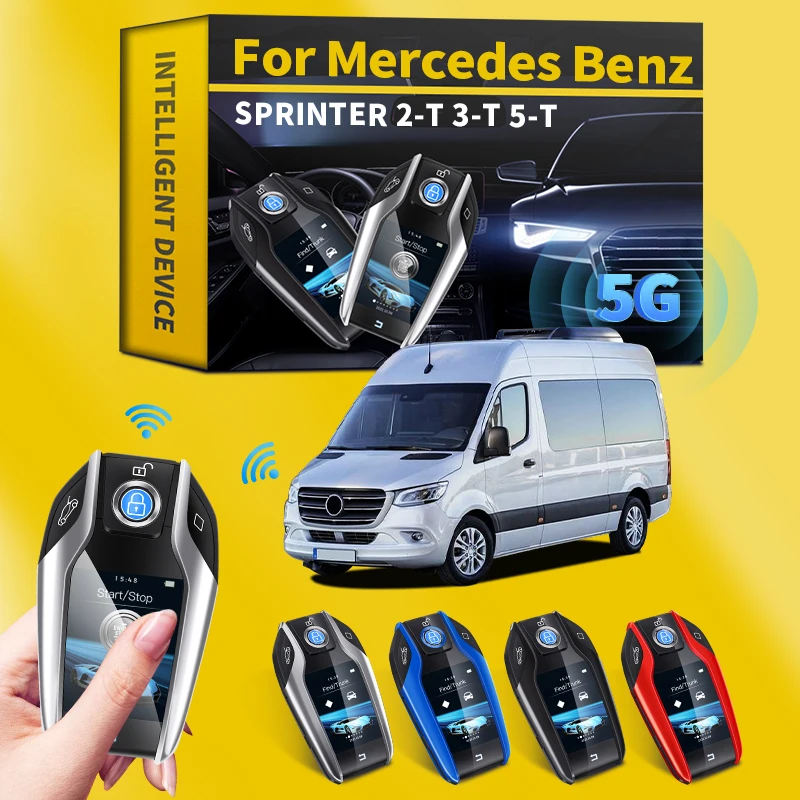 

For Mercedes Benz SPRINTER 2-T 3-T 5-T 2000-2021 Smart Key Vehicle Upgrade Remote Modified Smart Key LCD Screen Display Screen