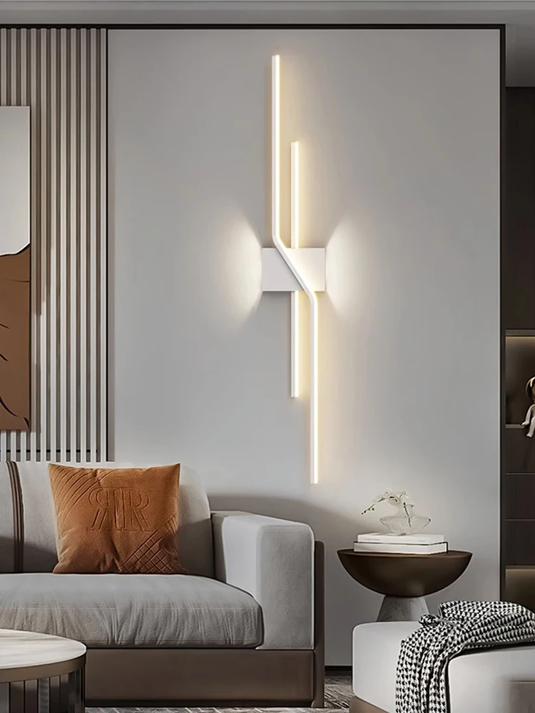 Минималистичная настенная лампа в полоску линейный светильник для гостиной с
