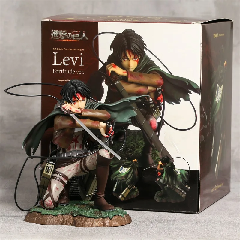Атака на титанов Levi Ackerman стойкость Ver. ПВХ фигурка Коллекционная модель кукла