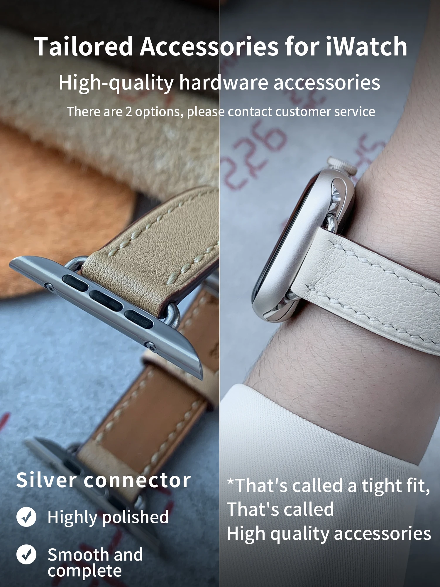 Women 14mm Width Genuine Leather Single Tour Band Iwatch For Apple Watch Ultra 8 7 6 Se 5 4 3 2 1 Strap Correa Bracelet 41mm