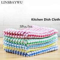 linsbaywu kitchen rags kitchen cotton plaid dish cloth thicken absorbent housework clean towel kitchen cleaning supplies gadgets