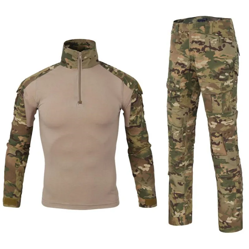 

Военная Тактическая форма, быстросохнущая дышащая камуфляжная одежда, куртка-бомбер, рубашка, брюки-карго, костюм, боевая одежда